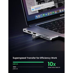 A Photo Of Ugreen 6 In 2 USB C Hub Adapter for MacBook Pro MacBook Air | CM380