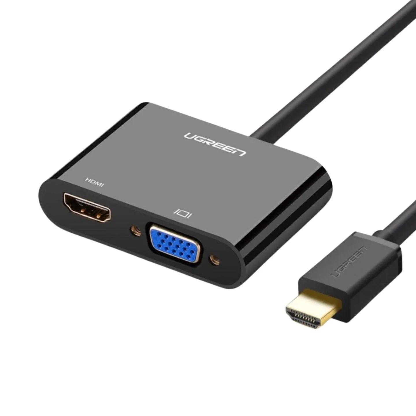 A Photo Of Ugreen HDMI To VGA + HDMI + 3.5mm AUX Jack | 40744