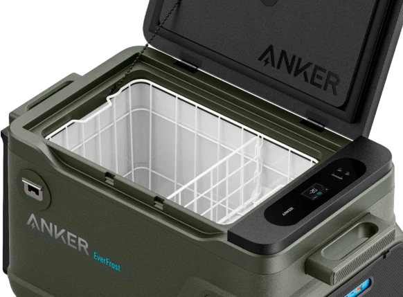 A Photo Of Anker EverFrost Portable Cooler 40 with 299Wh Battery(New), Powered by AC/DC or Solar