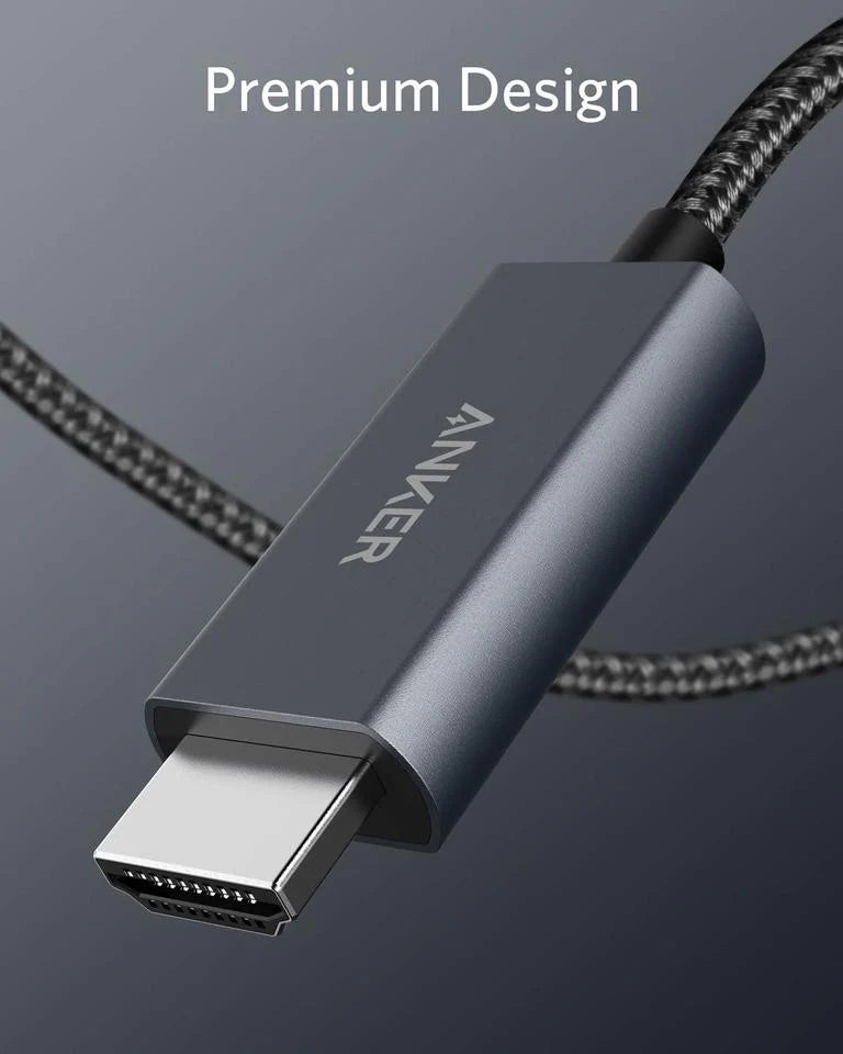 A Photo Of Anker Nylon USB-C to HDMI 4K Cable | AN.A8730H11.BK