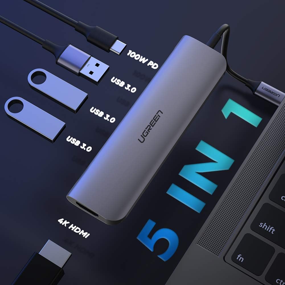 A Photo Of Ugreen 5-in-1 USB C Hub with 4K HDMI | CM136