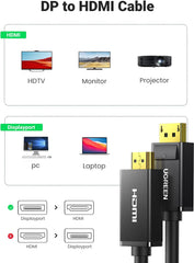 A Photo Of Ugreen DP Male To HDMI Male Cable | DP101