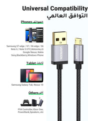 A Photo Of Ugreen Micro USB Cable, 18W Fast Quick Charger Cable | US134