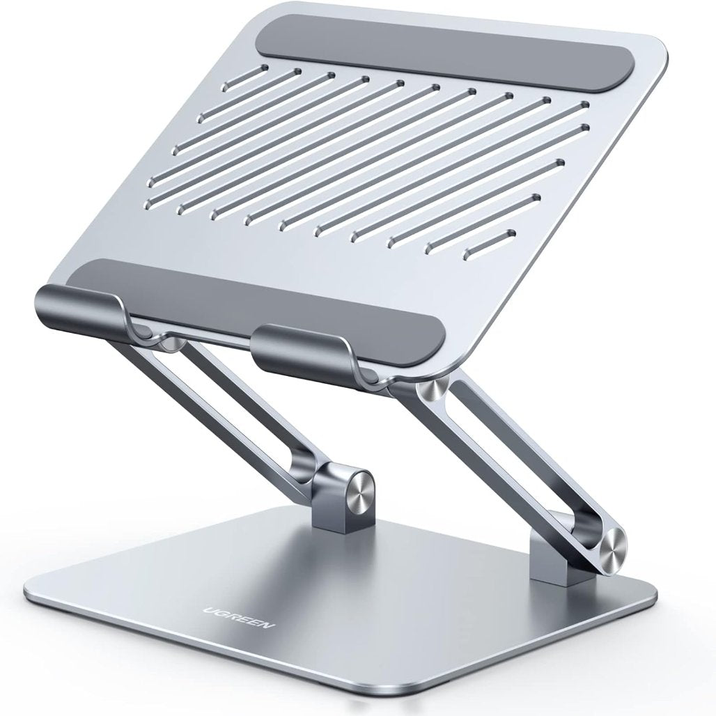 A Photo Of Ugreen Multi-Angle Adjustable, Lifting Laptop Stand. Dual Axis Design, Height and Angle Adjustable | LP339