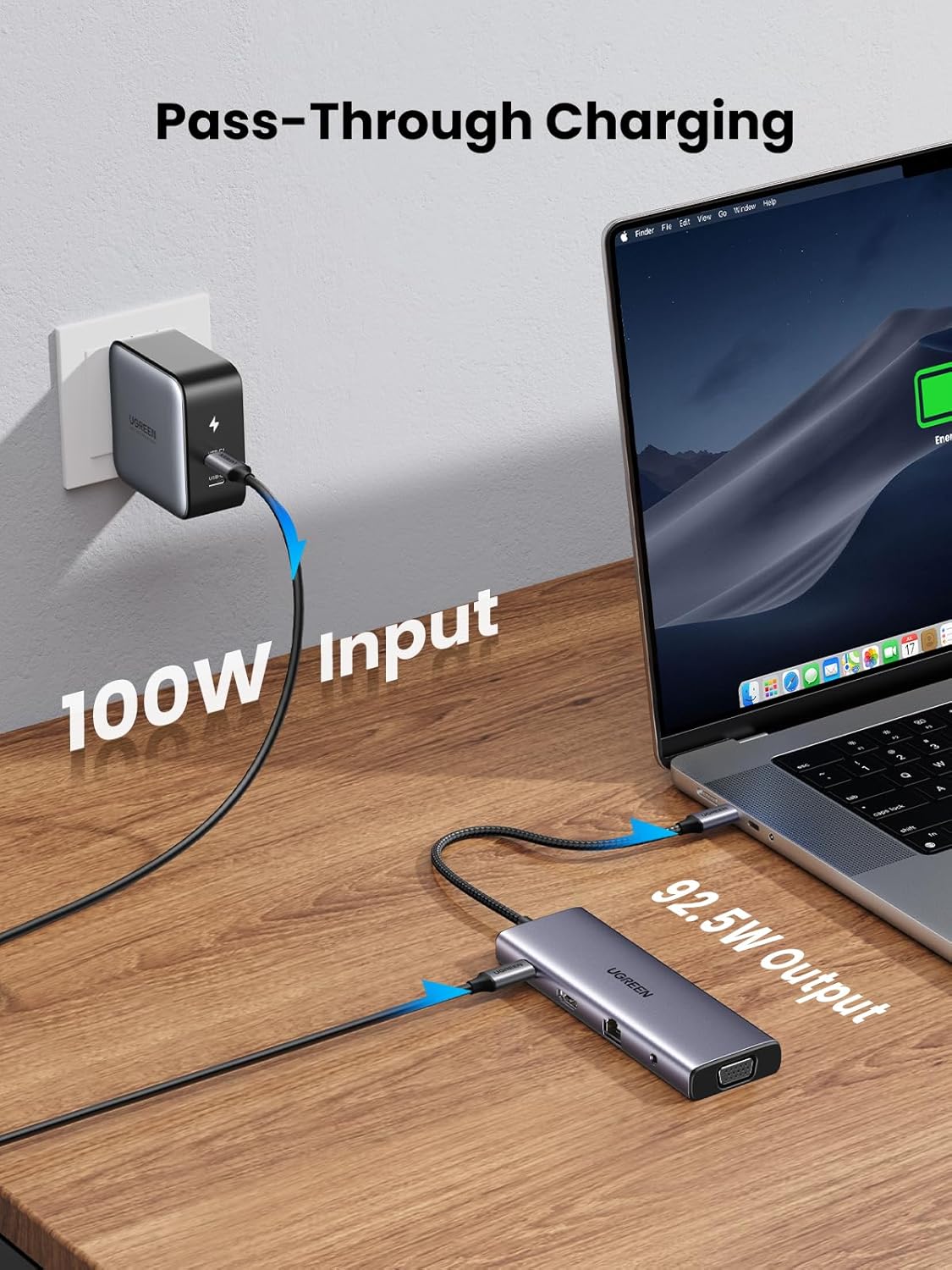 A Photo Of Ugreen USB C Hub, 10-in-1 USB-C Dongle | CM498