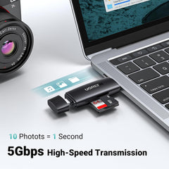 A Photo Of Ugreen SD Card Reader USB 3.0 USB-C | CM304