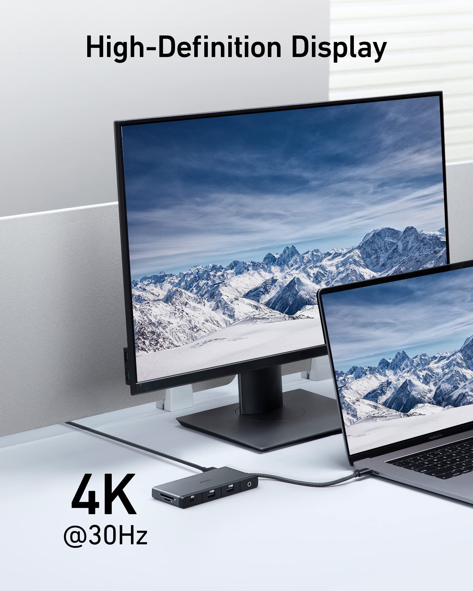 A Photo Of Anker 552 USB-C Hub (9-in-1, 4K HDMI) | AN.A8373H11.BK