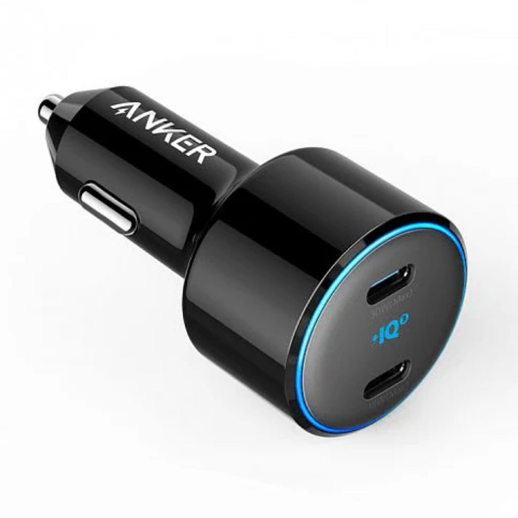 A Photo Of Anker PowerDrive III Duo 48W Car Charger 2 USB-C Port | AN.A2725H11.BK