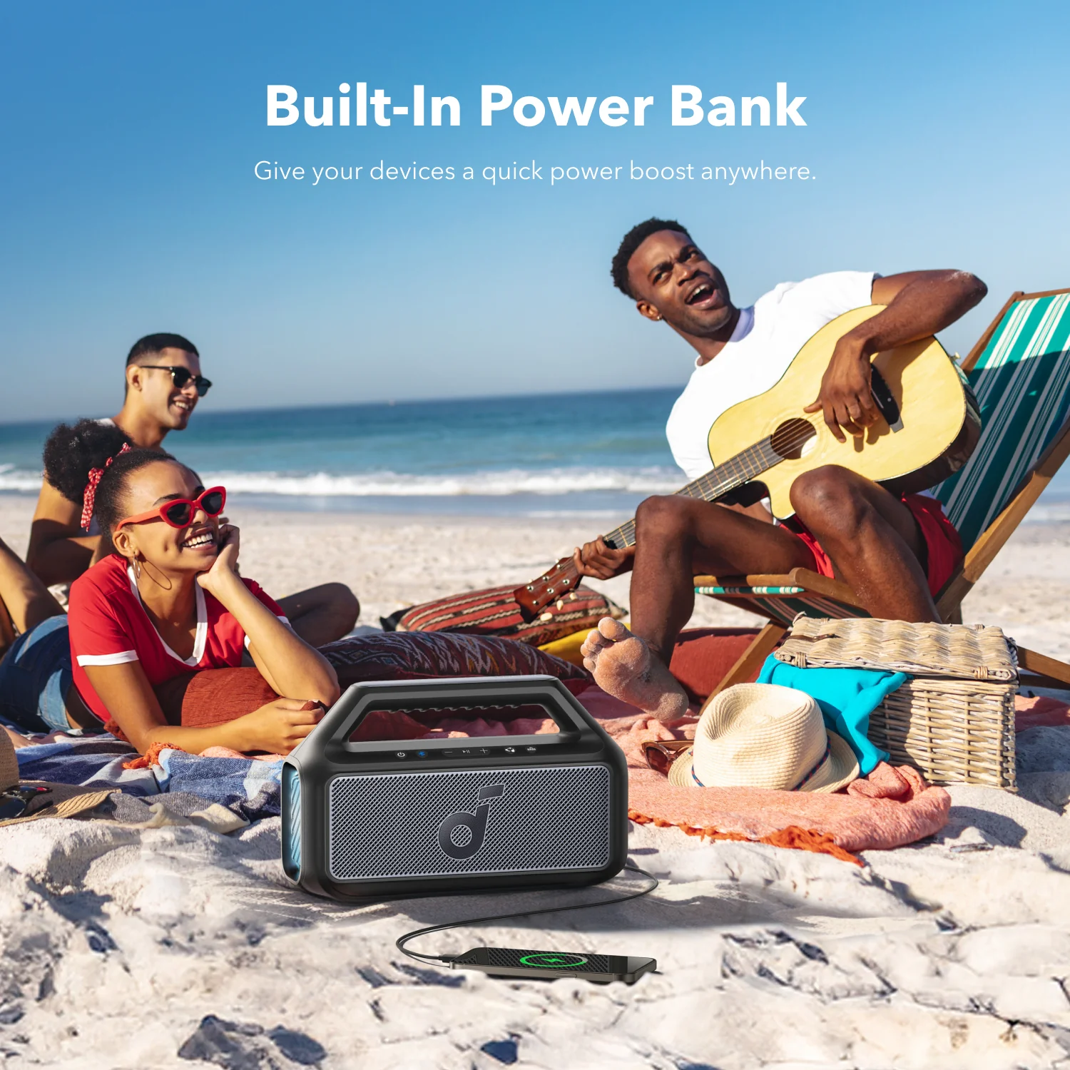 A Photo Of Anker Soundcore Boom 2 | Portable Bluetooth Speaker for Bass