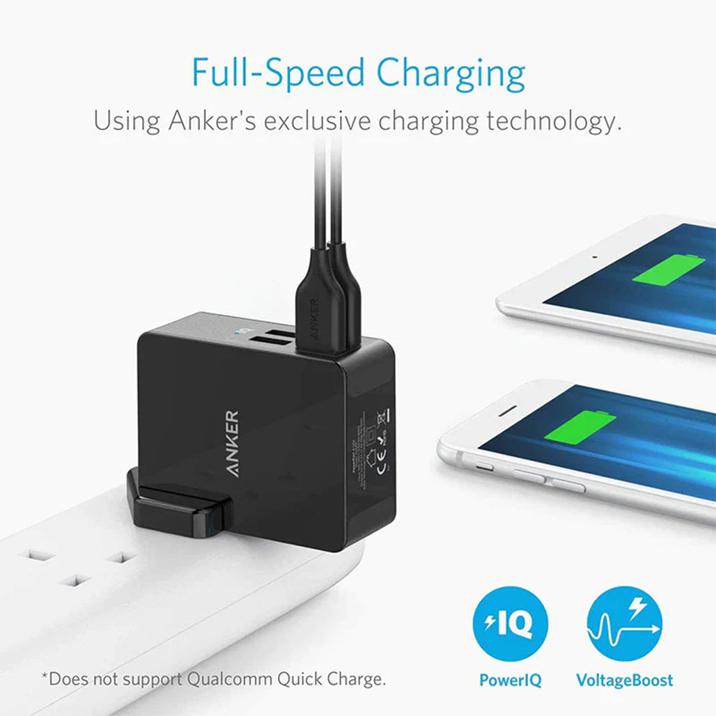 A Photo Of Anker PowerPort 4 Lite Black