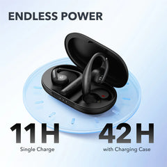 A Photo Of Anker Soundcore AeroFit - Open-Ear True Wireless Earbuds with BassUp™ Technology