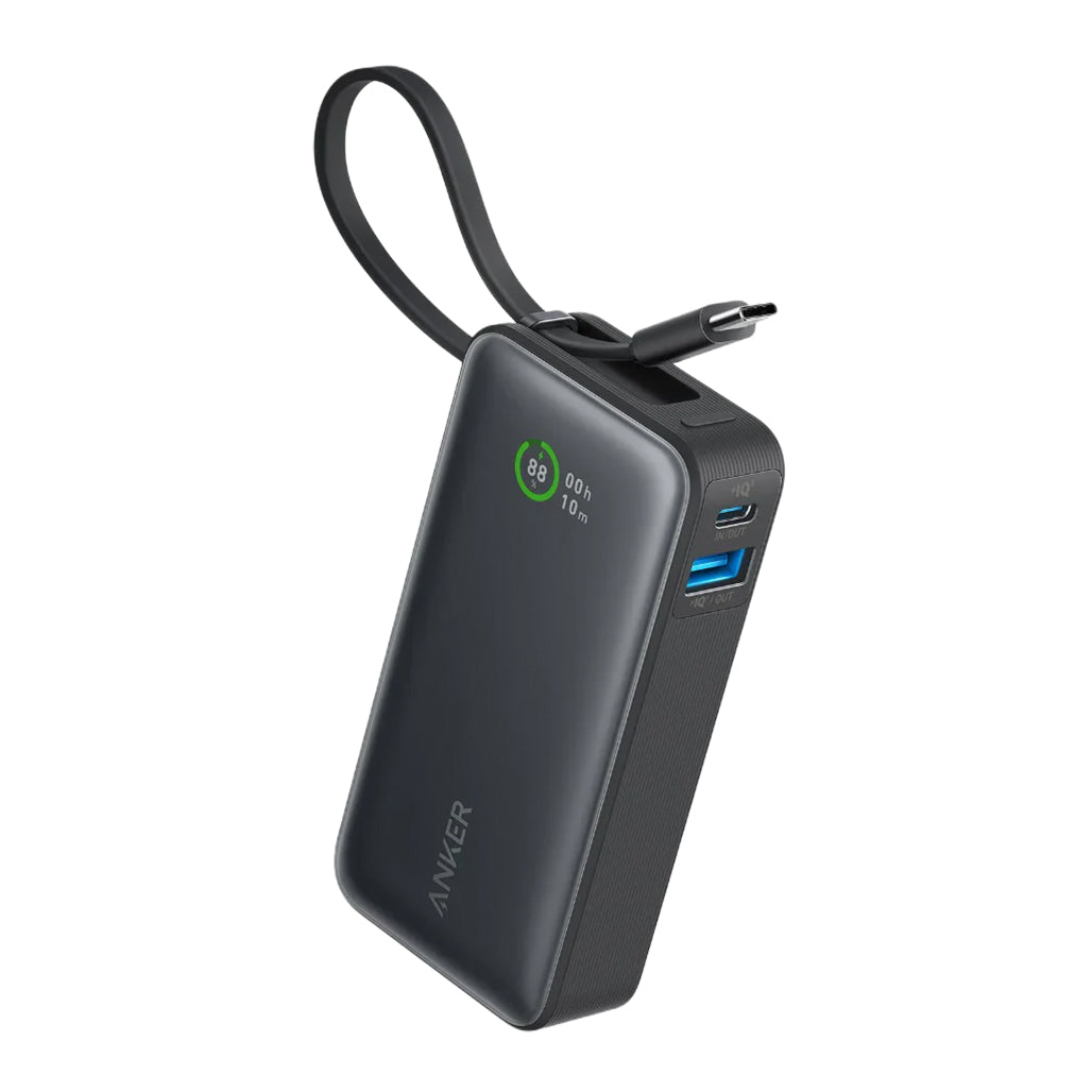 A Photo Of Anker 533 Nano Power Bank 30W Built-In USB-C Cable