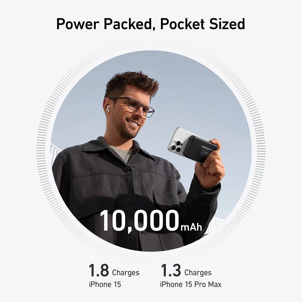 A Photo Of Anker MagGo Power Bank 10K 15W Balck