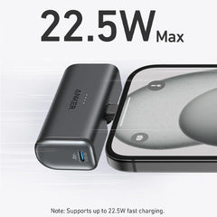 A Photo Of Anker Nano Powerbank 5000 Mah 22.5W Built-In Usb-C Connector