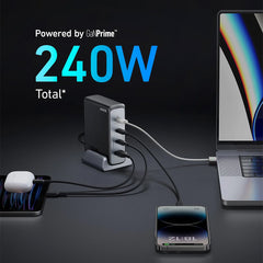 A Photo Of Anker Prime 240W Gan Desktop Charger 4Ports