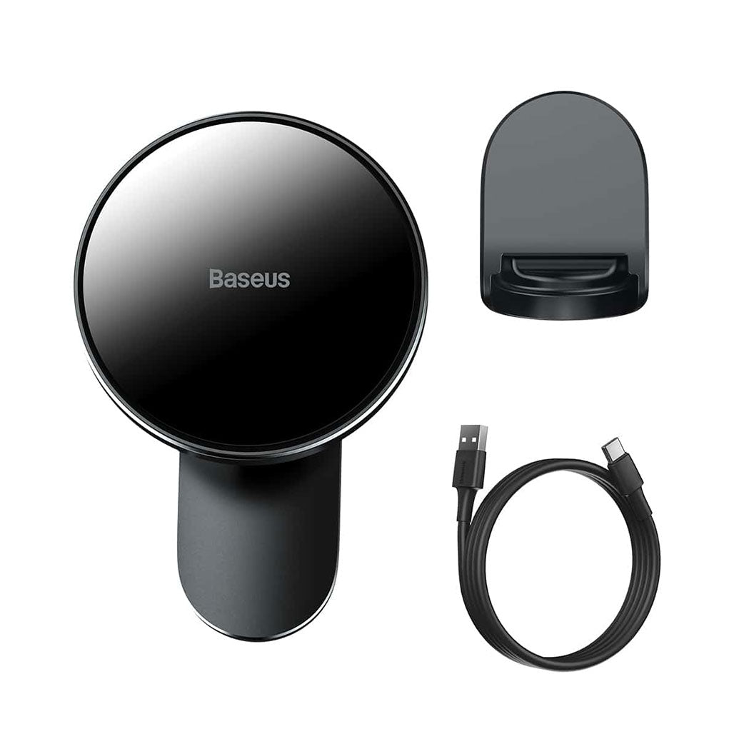 A Photo Of Baseus Big Energy Car Mount Wireless Charger - Black