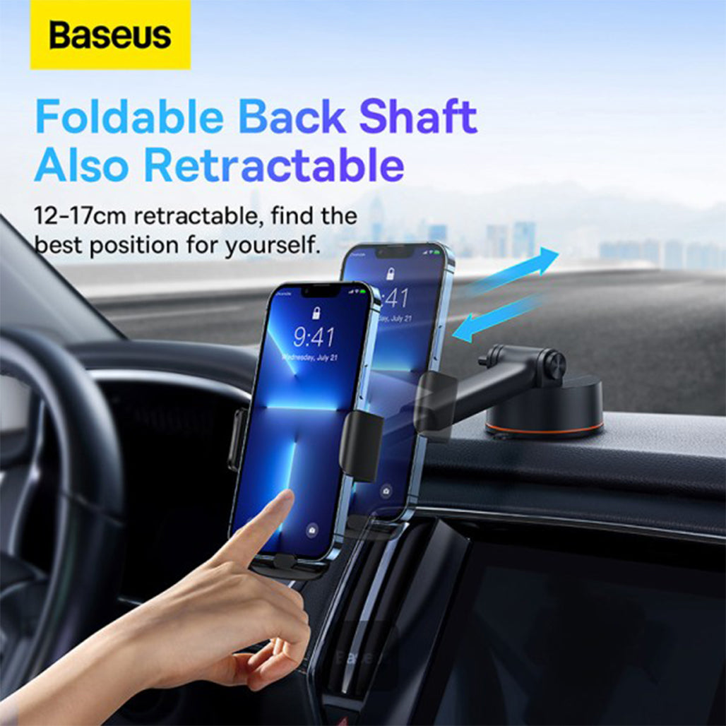 A Photo Of Baseus Easy Control Pro Clamp Car Mount Holder (A Set) - Black