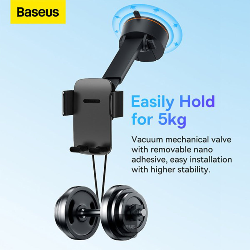 A Photo Of Baseus Easy Control Pro Clamp Car Mount Holder (A Set) - Black