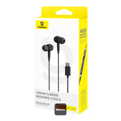 A Photo Of Baseus Encok CZ18 - Type-C Wired Earphone - In-Ear Noise Isolation Headphone