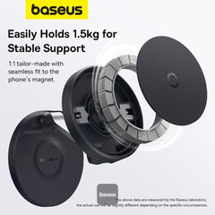 A Photo Of Baseus MagPro Magnetic Foldable Phone Mount Cluster - Black