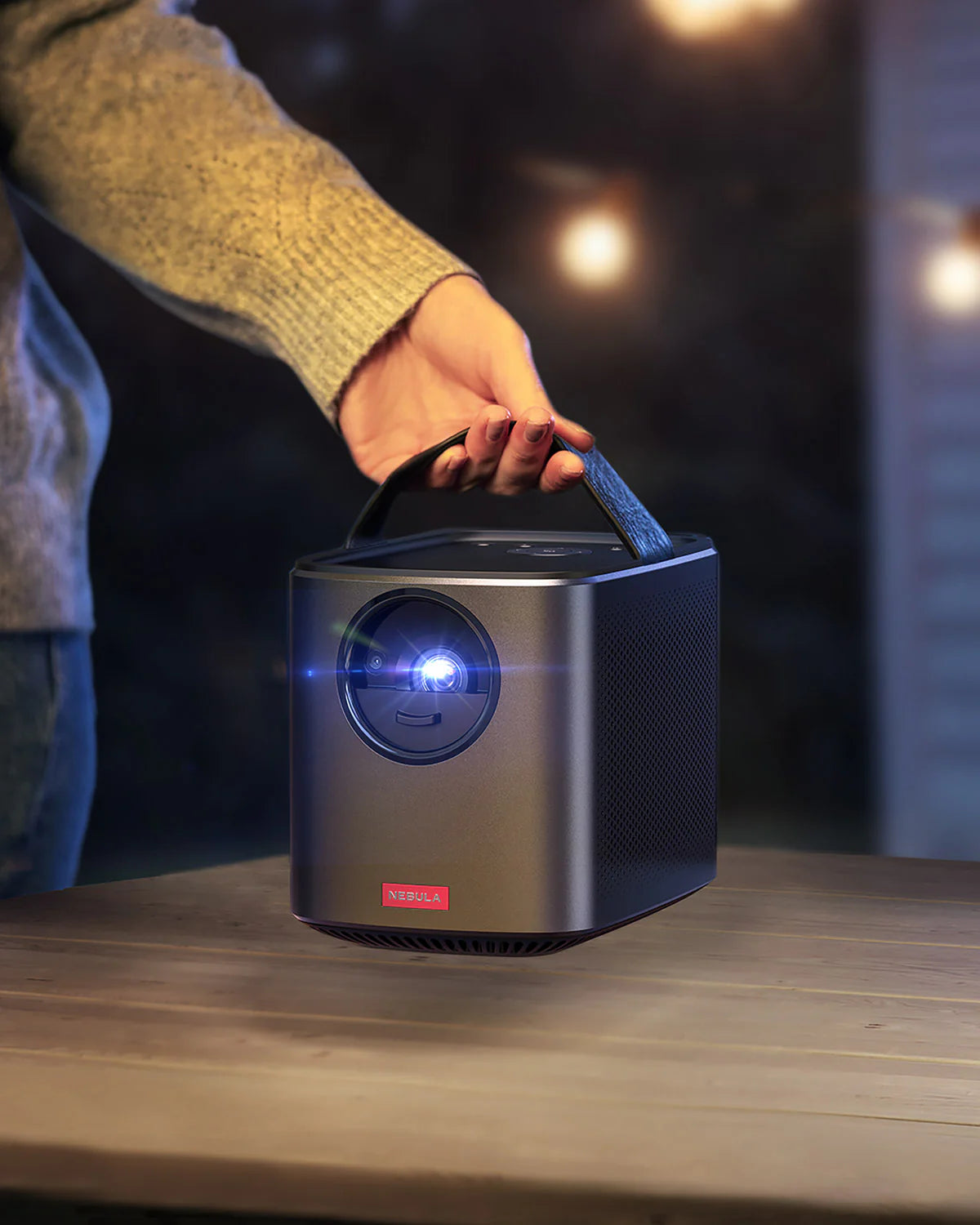 A Photo Of Nebula Mars II Pro | Portable Bluetooth Projector