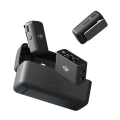 A Photo Of DJI Mic 2 - Pocket Size Pro Audio Wireless Microphone (2 TX + 1 RX + Charging Case)