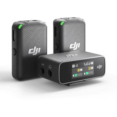 A Photo Of DJI Mic 2 - Pocket Size Pro Audio Wireless Microphone (2 TX + 1 RX + Charging Case)