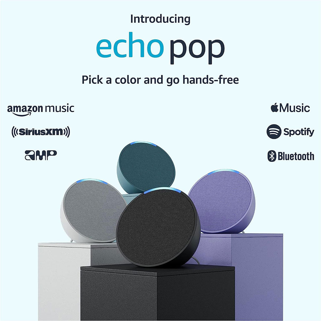 A Photo Of Amazon Echo Pop - Compact Smart Speaker with Alexa