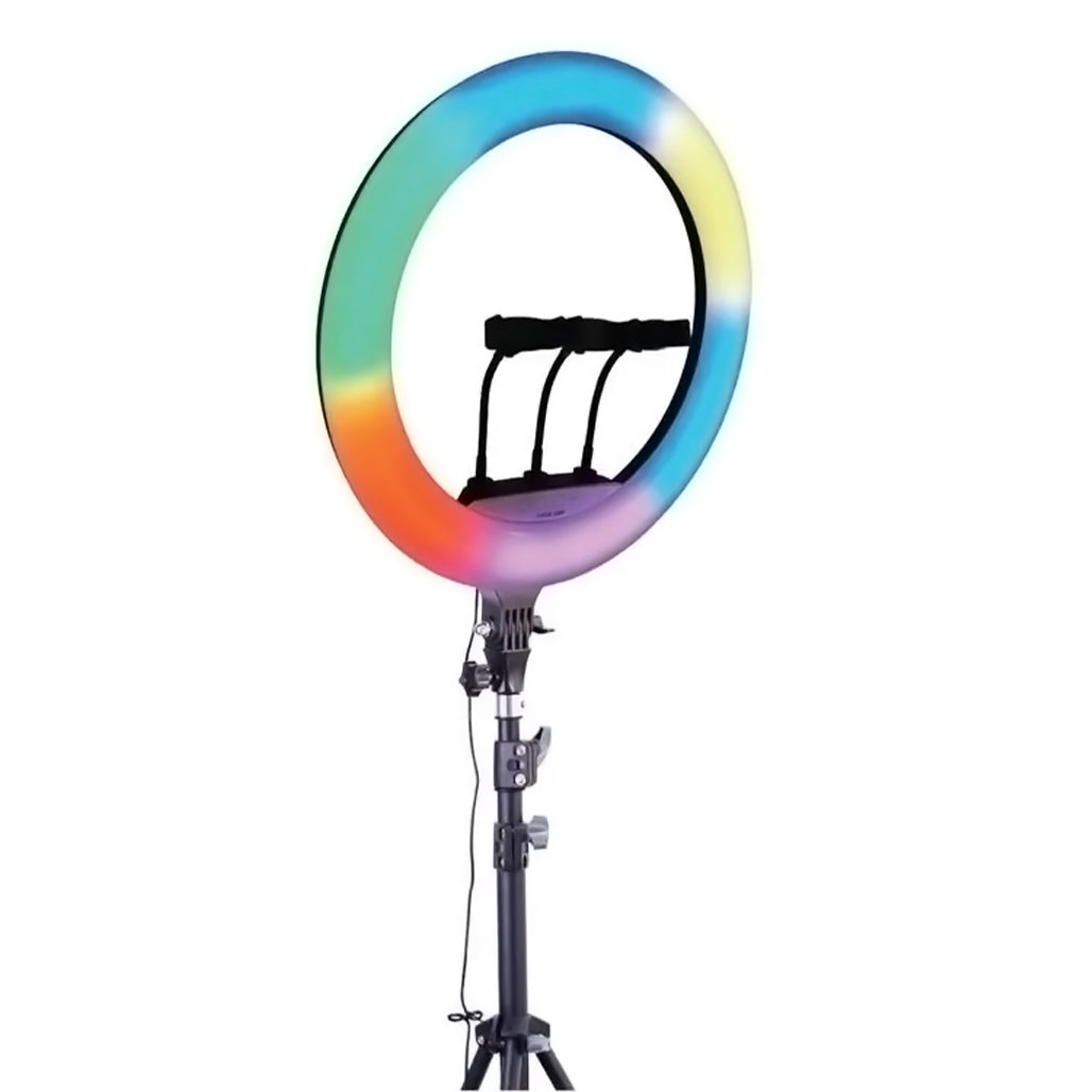 A Photo Of Green Lion 22-inch RGB Ring Light | GN22RGBRLBK