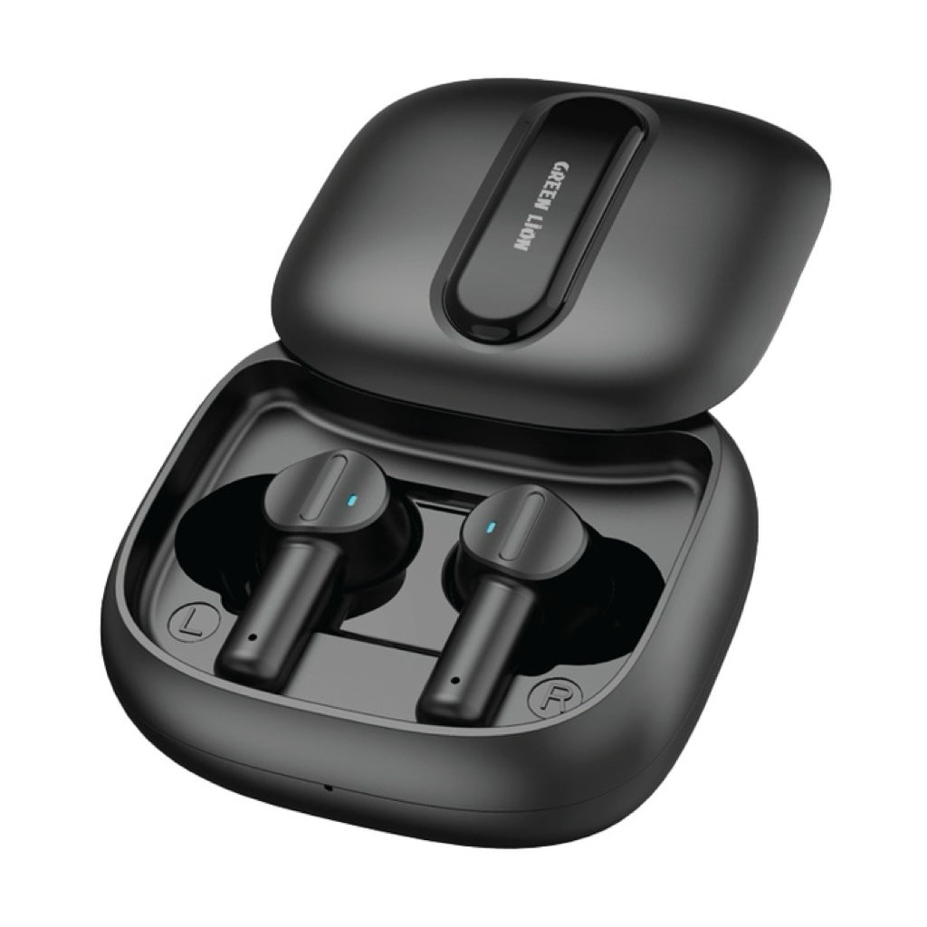 A Photo Of Green Lion Harmonic True Wireless Earbuds