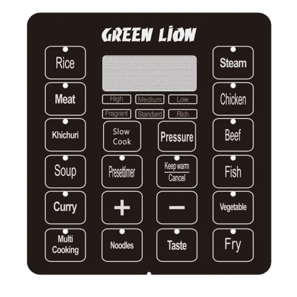 A Photo Of Green Lion 6L Electric Pressure Cooker - Black | GNEPCOKR6LBK