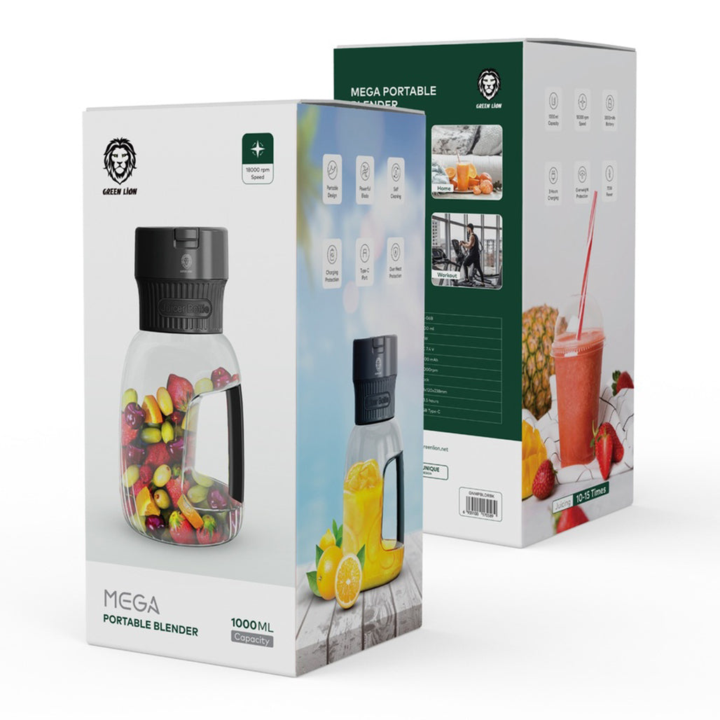 A Photo Of Green Lion Mega Portable Blender | GNMPBLDRBK