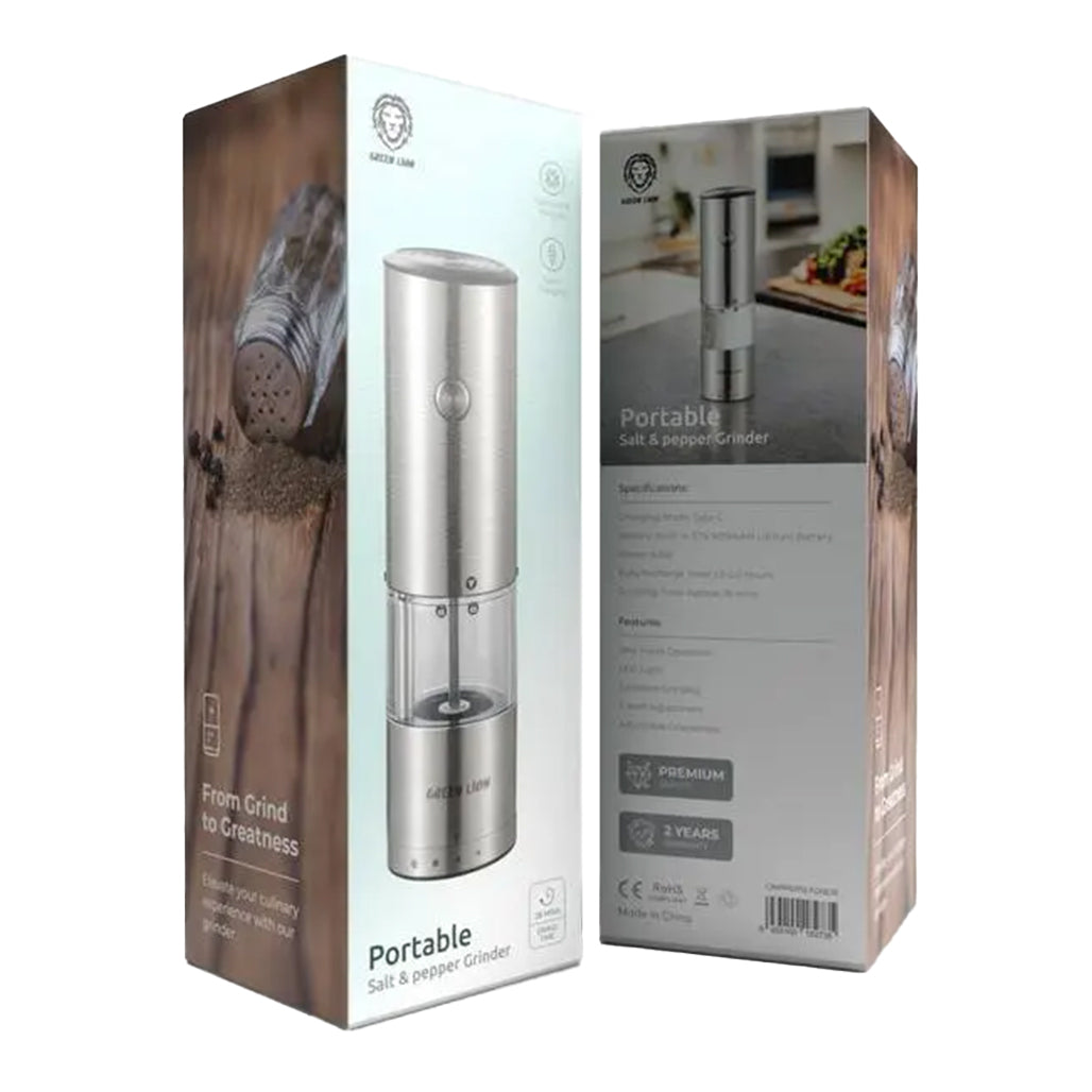 A Photo Of Green Lion Portable Salt & Pepper Grinder | GNPPEPSLTGNDR