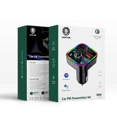 A Photo Of Green Lion Car FM Transmitter Kit | GNCARTRKITBK