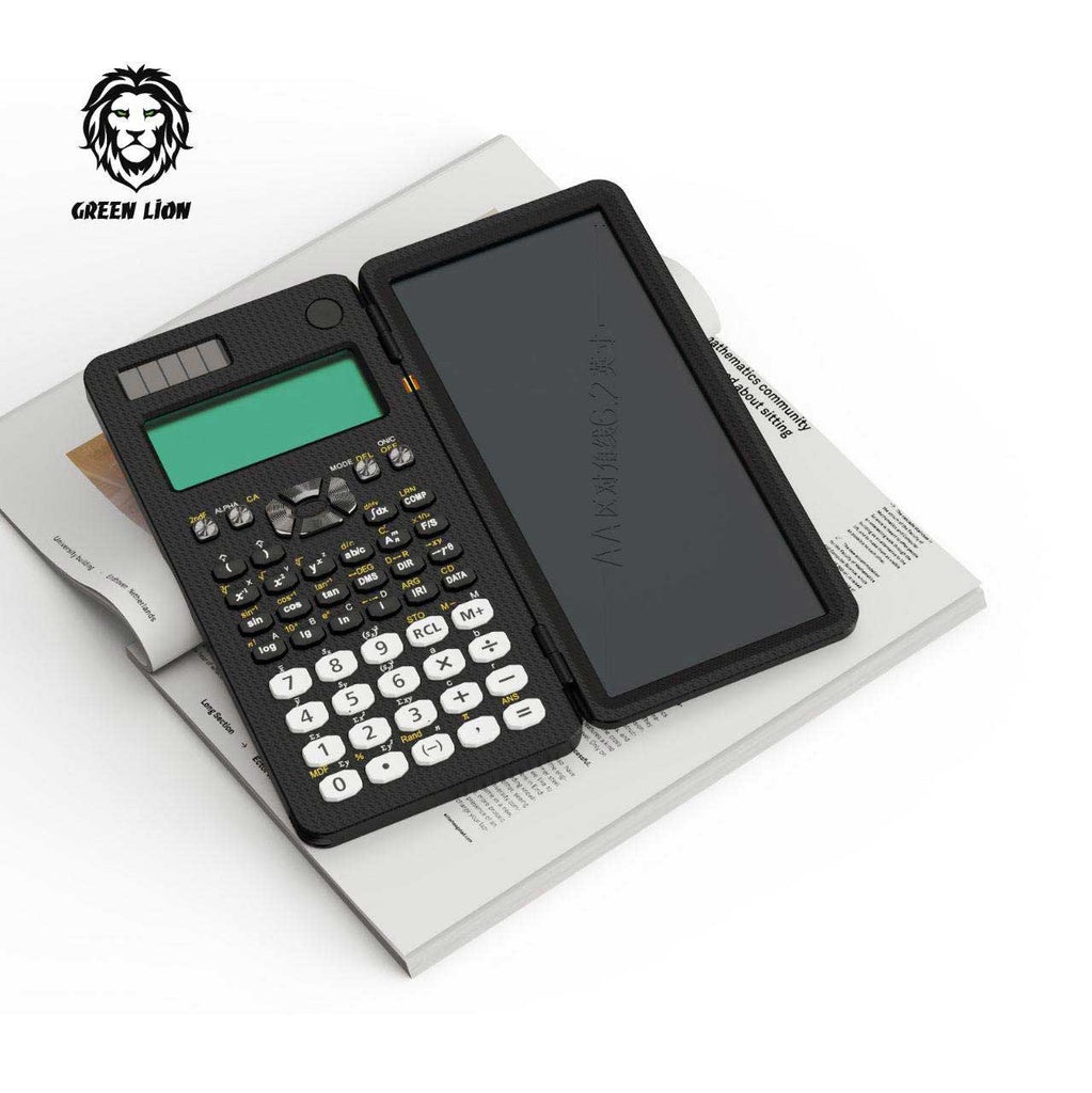 A Photo Of Green Lion Scientific Calculator & Writing Pad - Black | GNSCALWPADBK