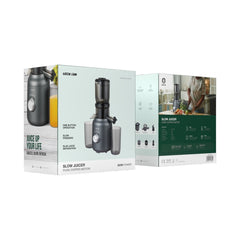 A Photo Of Green Lion Slow Juicer Pure Copper Motor - Black | GNSLJUCRBK