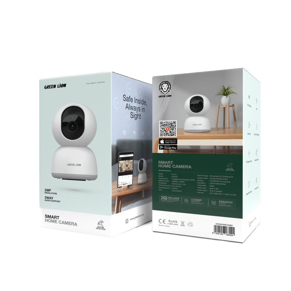 A Photo Of Green Lion Smart Home Camera - White | GNSMHMECMWH