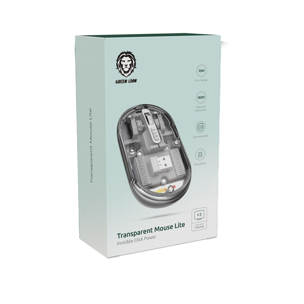 A Photo Of Green Lion Transparent Mouse Lite