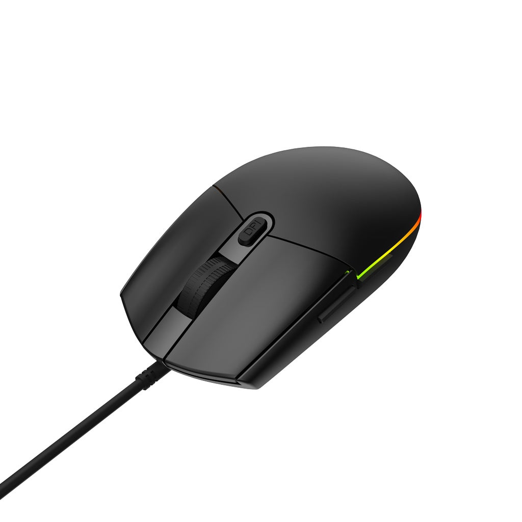 A Photo Of Green Lion Wired Gaming Mouse - Black | GNWM8WGMSEBK