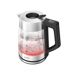 A Photo Of LePresso Multi-Temperature Illuminated Glass Kettle - Black | LPCFFM0008-BK