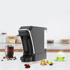 A Photo Of Lepresso Multifunctional Capsule Coffee Machine with Tea Leaves Brewer – Black