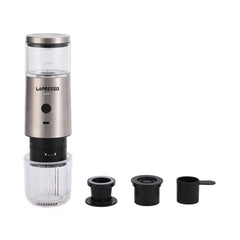 A Photo Of LePresso Portable Stainless Steel Espresso Maker – Compact & High-Pressure Coffee Machine