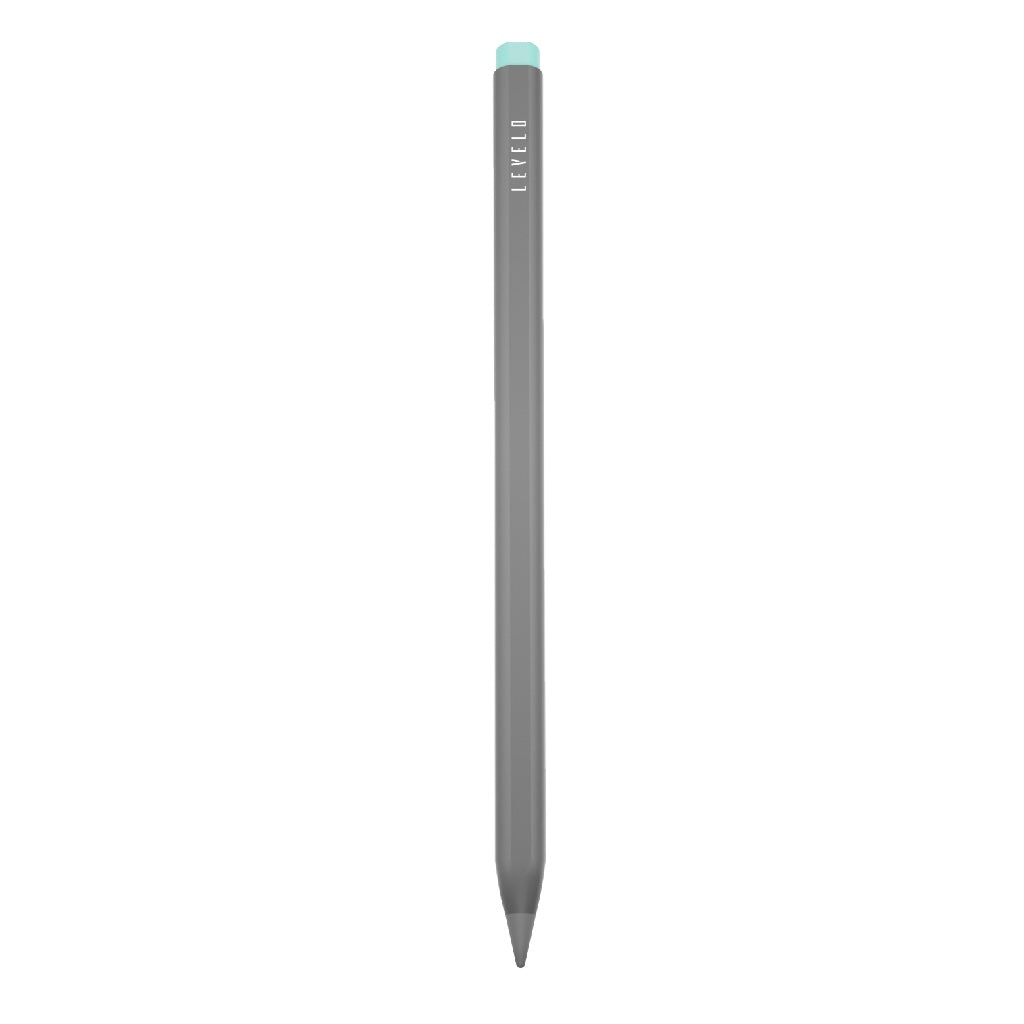 A Photo Of Levelo SkyTip Stylus Pen with Retractable Plunge Design for iPad - Black/Blue | LVLSTPBKBU