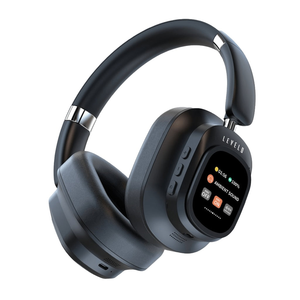 A Photo Of Levelo VibeMaster Wireless Hybrid ANC Headphone - Black | LVLVMAHPBK