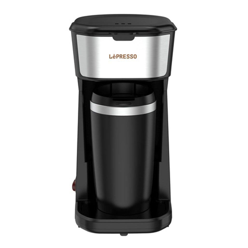 A Photo Of LePresso Coffee Maker with 450W Travel Mug – 400ml Portable Instant Brewer | LPCMTMBK