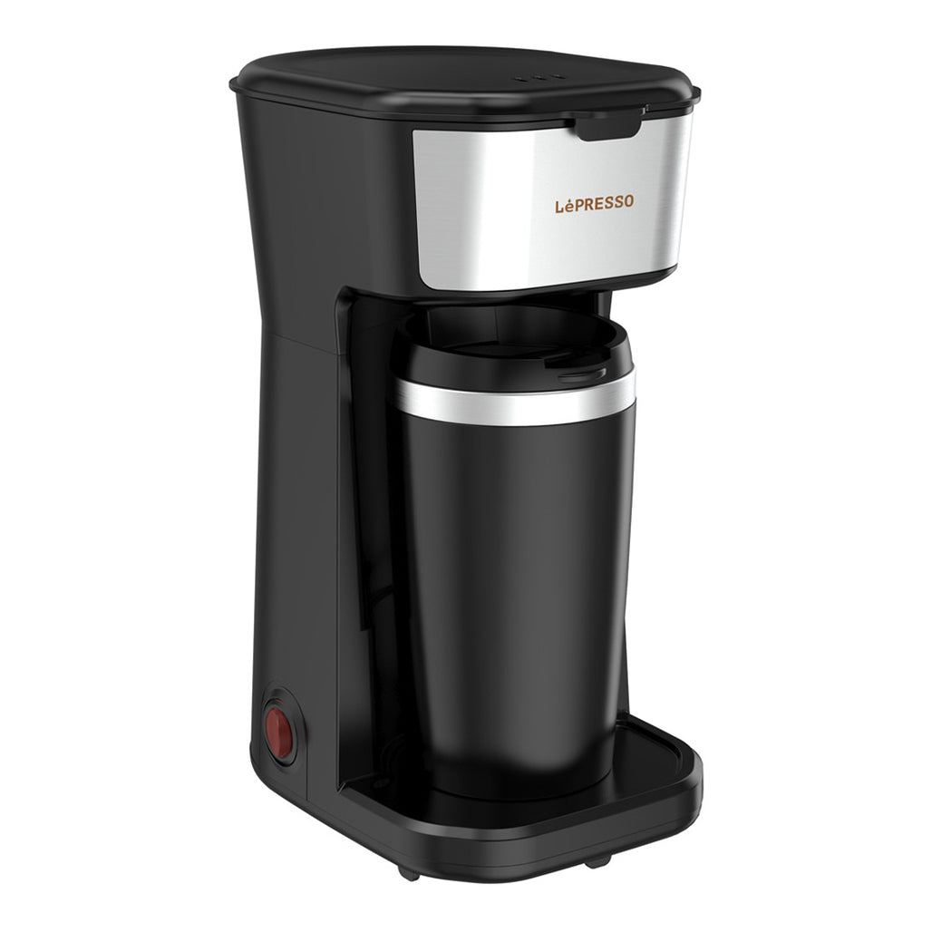 A Photo Of LePresso Coffee Maker with 450W Travel Mug – 400ml Portable Instant Brewer | LPCMTMBK