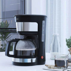 A Photo Of LePresso 1000W Drip Coffee Maker with 1.25L Glass Carafe, Anti-Drip System, and Nylon Filter