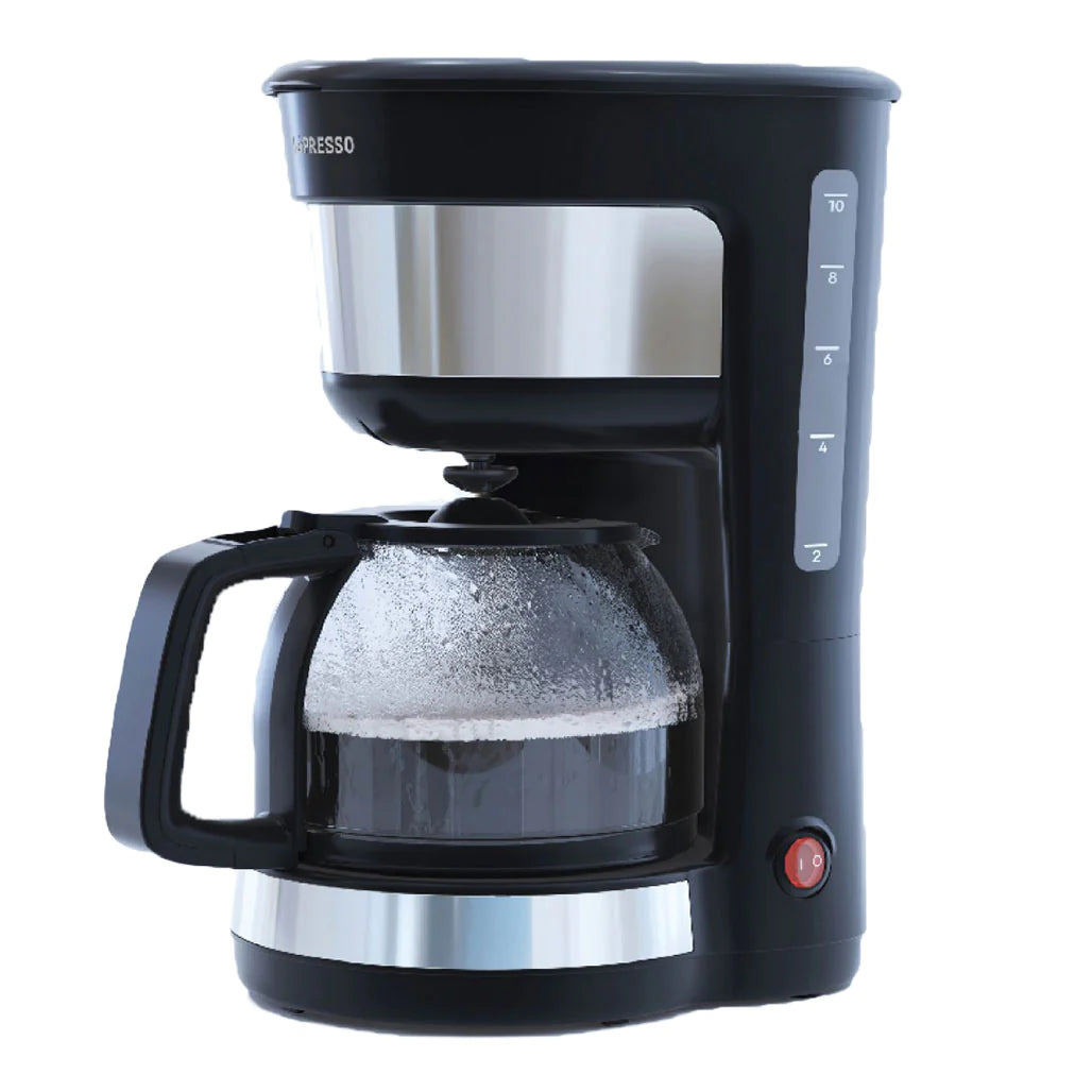 A Photo Of LePresso 1000W Drip Coffee Maker with 1.25L Glass Carafe, Anti-Drip System, and Nylon Filter