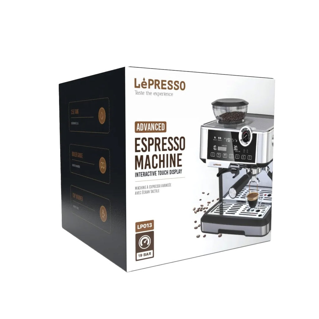 A Photo Of LePresso Advanced Espresso Machine Interactive Touch Display - Silver | LPCFFM0013