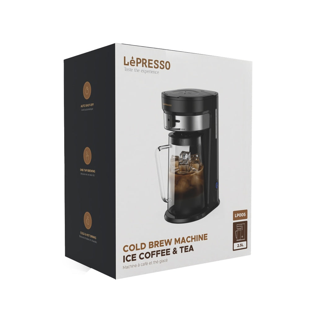 A Photo Of LePresso Cold Brew Machine Ice Coffee & Tea - Black |  LPCFFM0005-BK